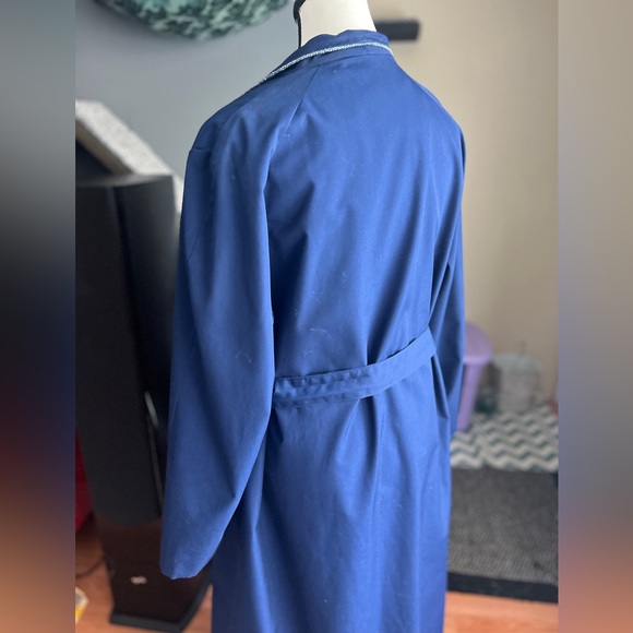 Vintage Blue Trench Coat - Picture 8 of 8